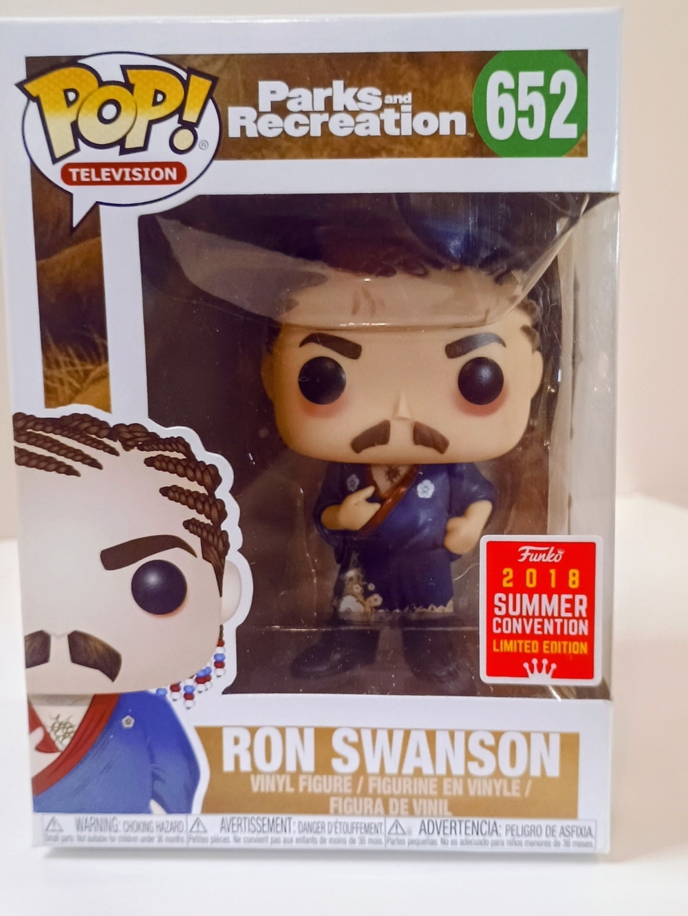 Funko Pop! Parks and Recreation #652 Ron Swanson Vinyl Figure - Blue Outfit